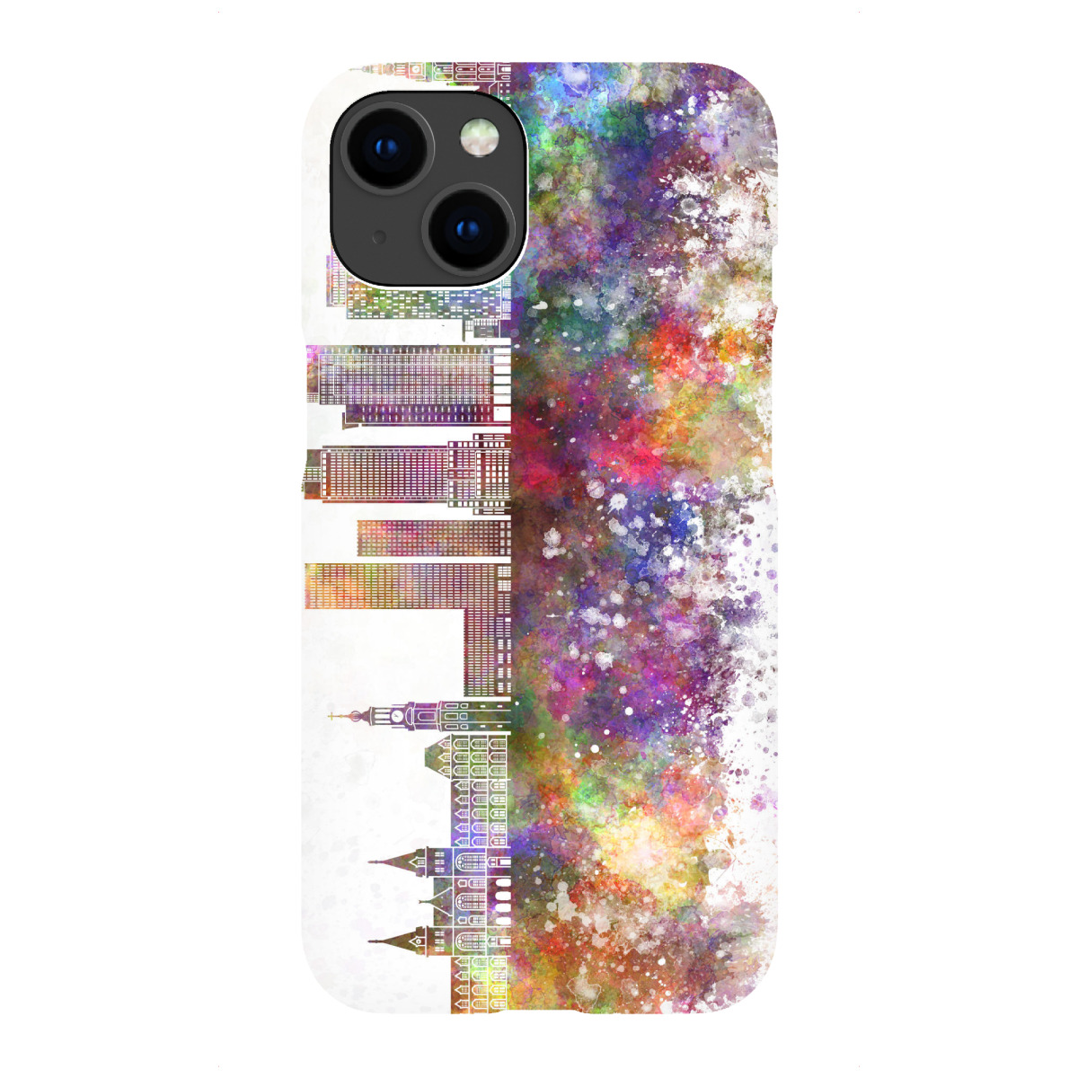 "Amsterdam V2 skyline in watercolor"für iPhone - Premium-Case Handyhülle artboxONE