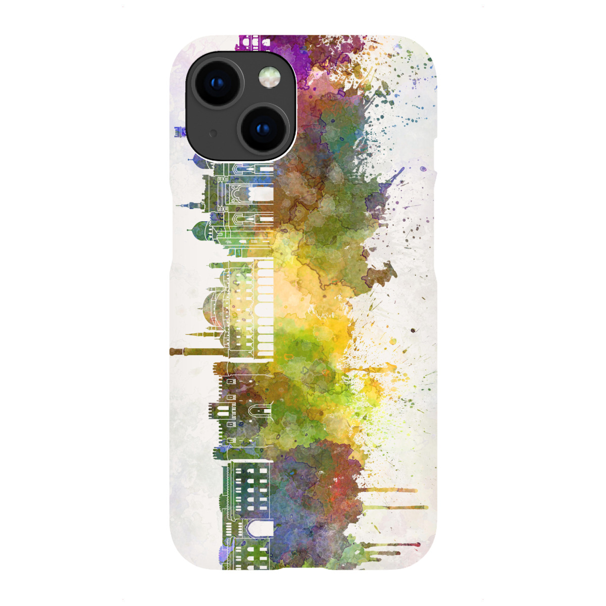 iPhone "Alexandria skyline in watercolor" Premium-Case Handyhülle artboxONE