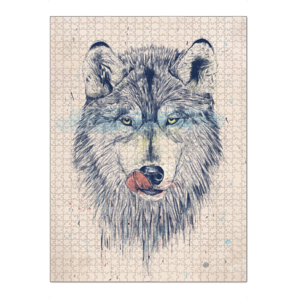 Puzzle Ravensburger "Dinner Time" artboxONE - Tiere,Schwarzweiß,Für Papa,Männer