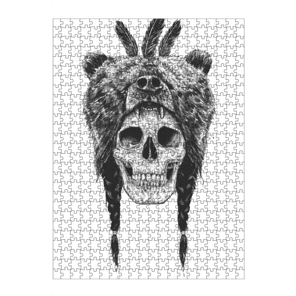 Puzzle Ravensburger "Dead Shaman" artboxONE - Schwarzweiß,Für Papa,Männer,Lustig