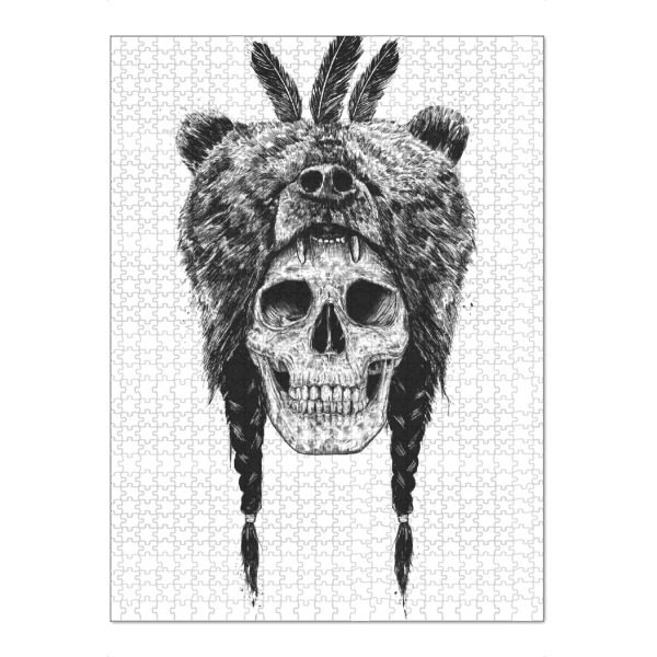 Puzzle Ravensburger "Dead Shaman" artboxONE - Schwarzweiß,Für Papa,Männer,Lustig