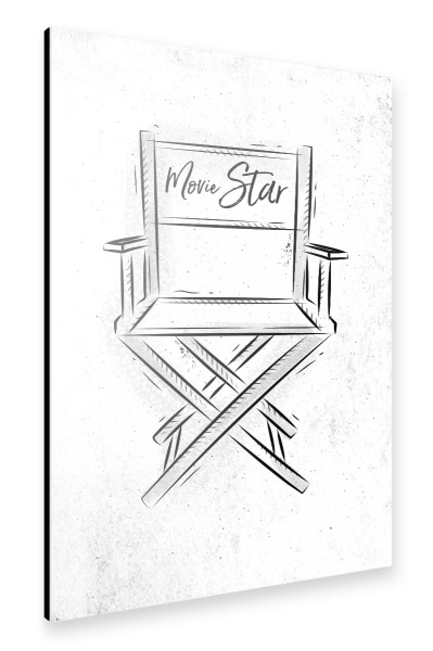 Alu-Dibond "Movie star" 30x20 cm artboxONE