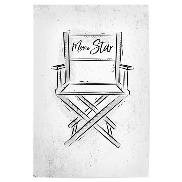 Poster 30x20 cm "Movie star" artboxONE - Film,Schwarzweiß,Männer