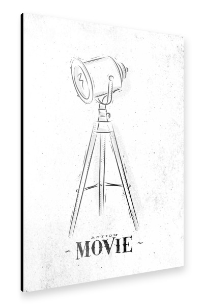 Alu-Dibond "Projector coal" 30x20 cm artboxONE