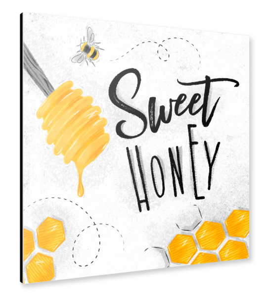 Alu-Dibond "Sweet honey" 30x30 cm artboxONE