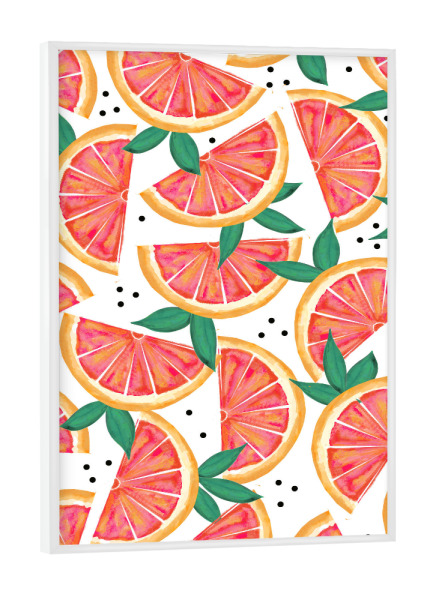 Poster mit weißem Rahmen "Citrus Surprise" artboxONE - Essen & Trinken