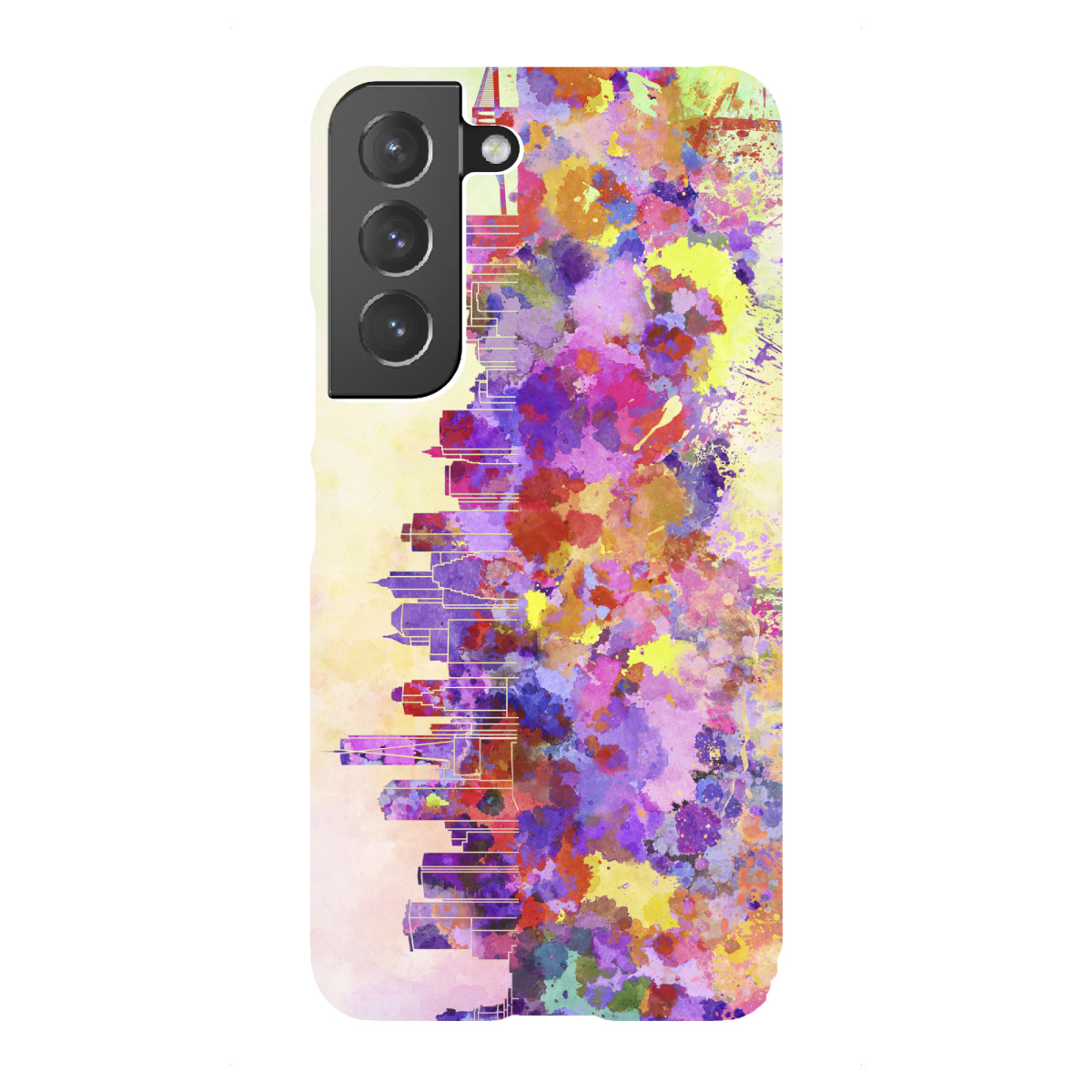 Samsung Galaxy "New York V2 skyline in watercolor" Premium-Case Handyhülle artboxONE