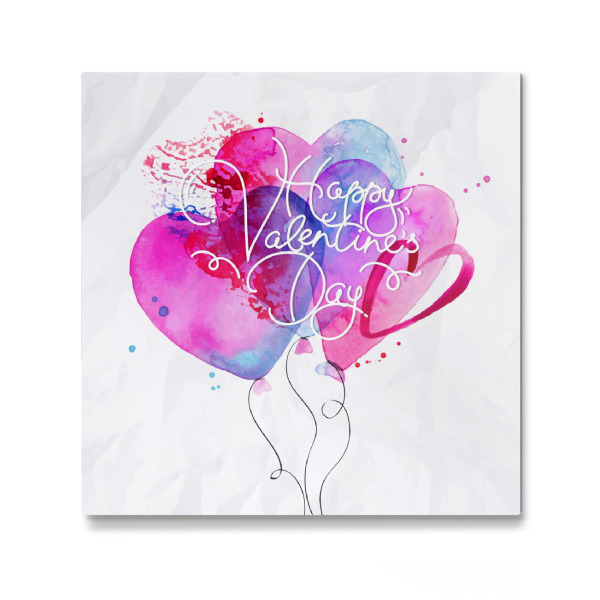 Galerie-Print "Valentines day balloon hearts" 30x30 cm artboxONE