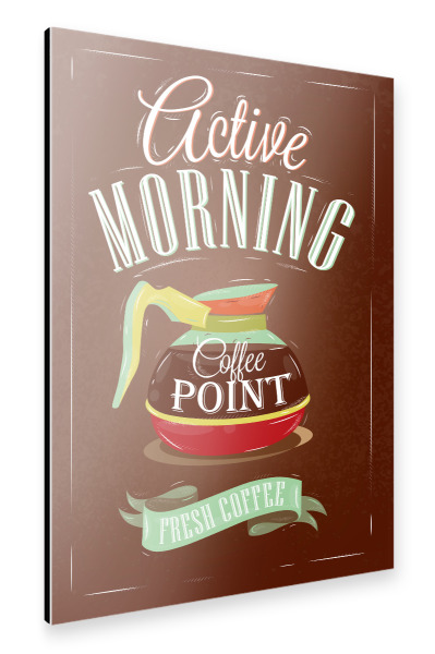 Alu-Dibond "Active morning" 30x20 cm artboxONE