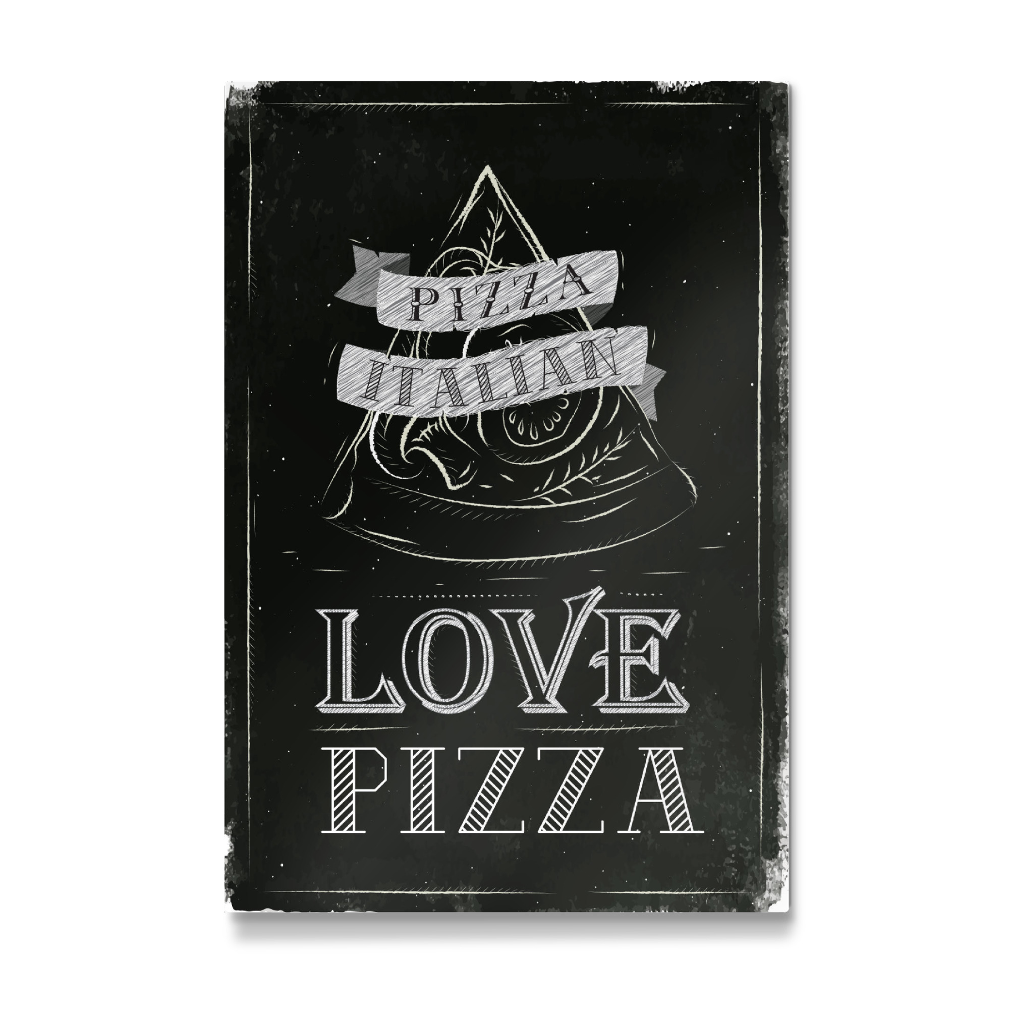 Galerie-Print "Love pizza chalk" 75x50 cm artboxONE