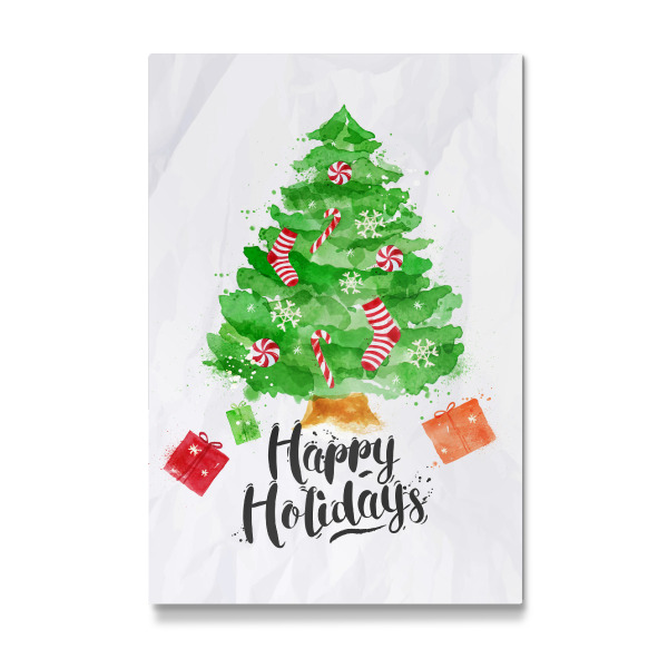 Galerie-Print "Watercolor Christmas tree 2" 30x20 cm artboxONE