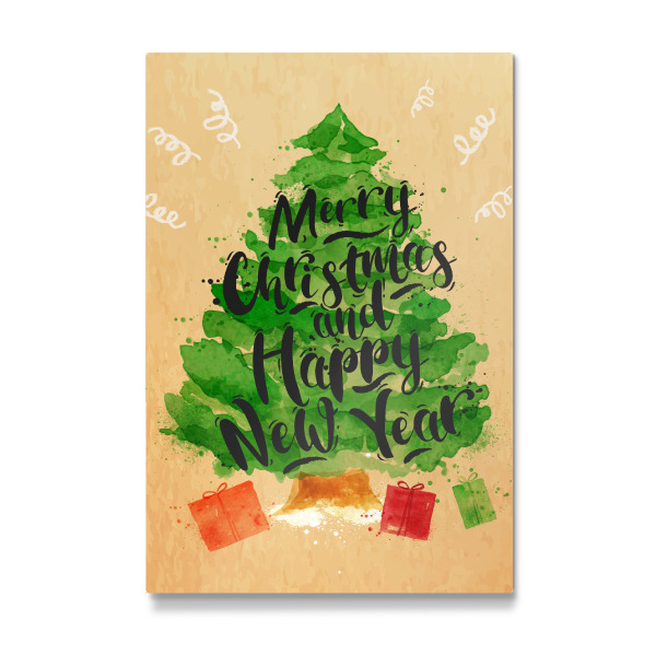 Galerie-Print "Watercolor Christmas tree" 30x20 cm artboxONE
