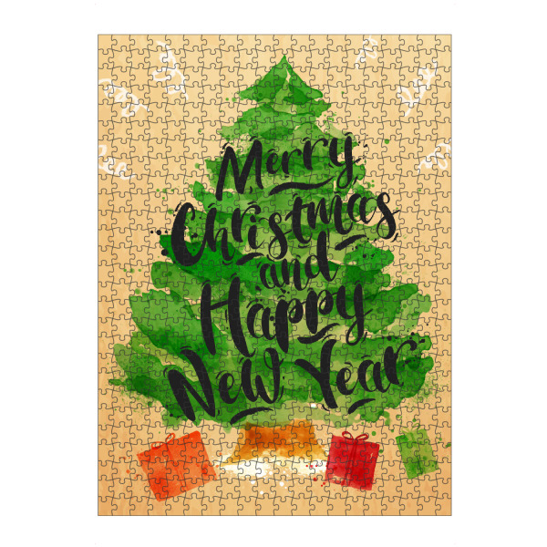 Puzzle Ravensburger "Watercolor Christmas tree" artboxONE - Schwarzweiß,Weihnachten