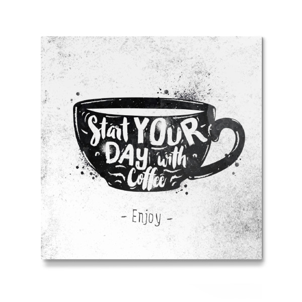 Galerie-Print "Cup black" 30x30 cm artboxONE