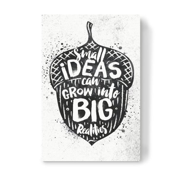 Leinwandbild "Ideas black" artboxONE - Schwarzweiß,Fashion