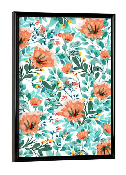 Poster mit schwarzem Rahmen "Tangerine Dreams" artboxONE - Natur,Floral