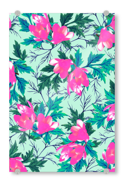 Acrylglasbild "Summer Garden" artboxONE - Natur,Floral,Abstrakt