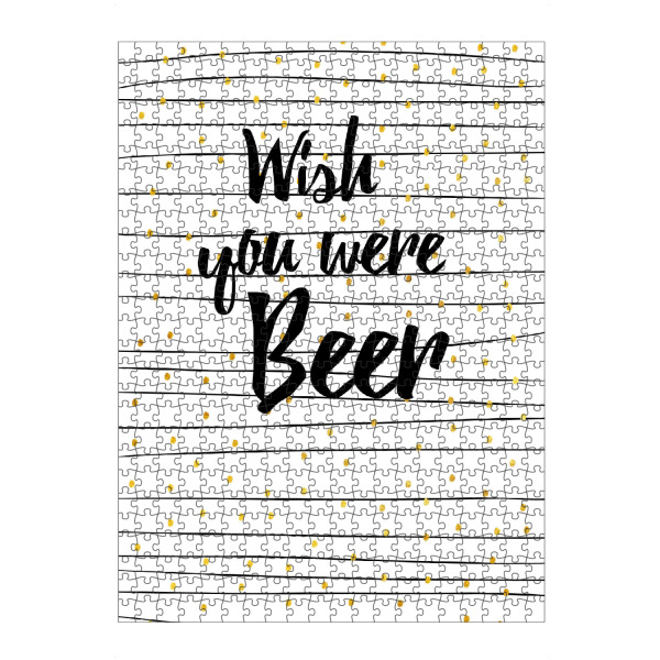 Puzzle Ravensburger "Wish you were beer 2" artboxONE - Essen & Trinken,Menschen,Schwarzweiß,Essen & Trinken / Alkohol