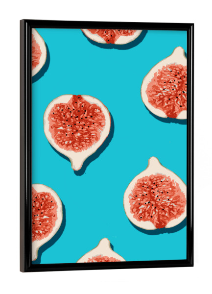Poster mit schwarzem Rahmen "Fig Lover" artboxONE - Natur,Essen & Trinken / Obst & Gemüse