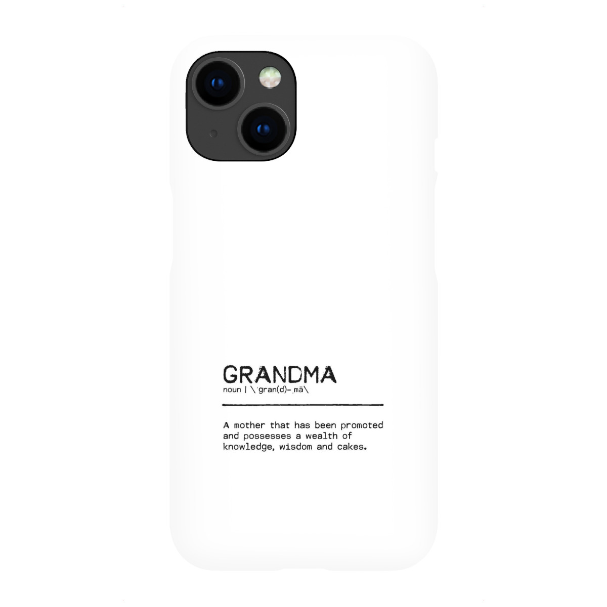 "Grandma Quote II"für iPhone - Premium-Case Handyhülle artboxONE