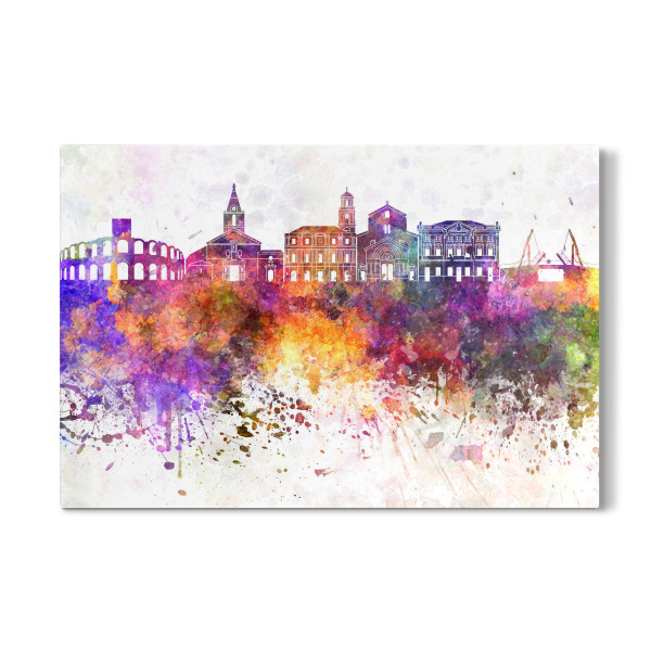 Galerie-Print "Arles skyline in watercolor" 30x20 cm artboxONE