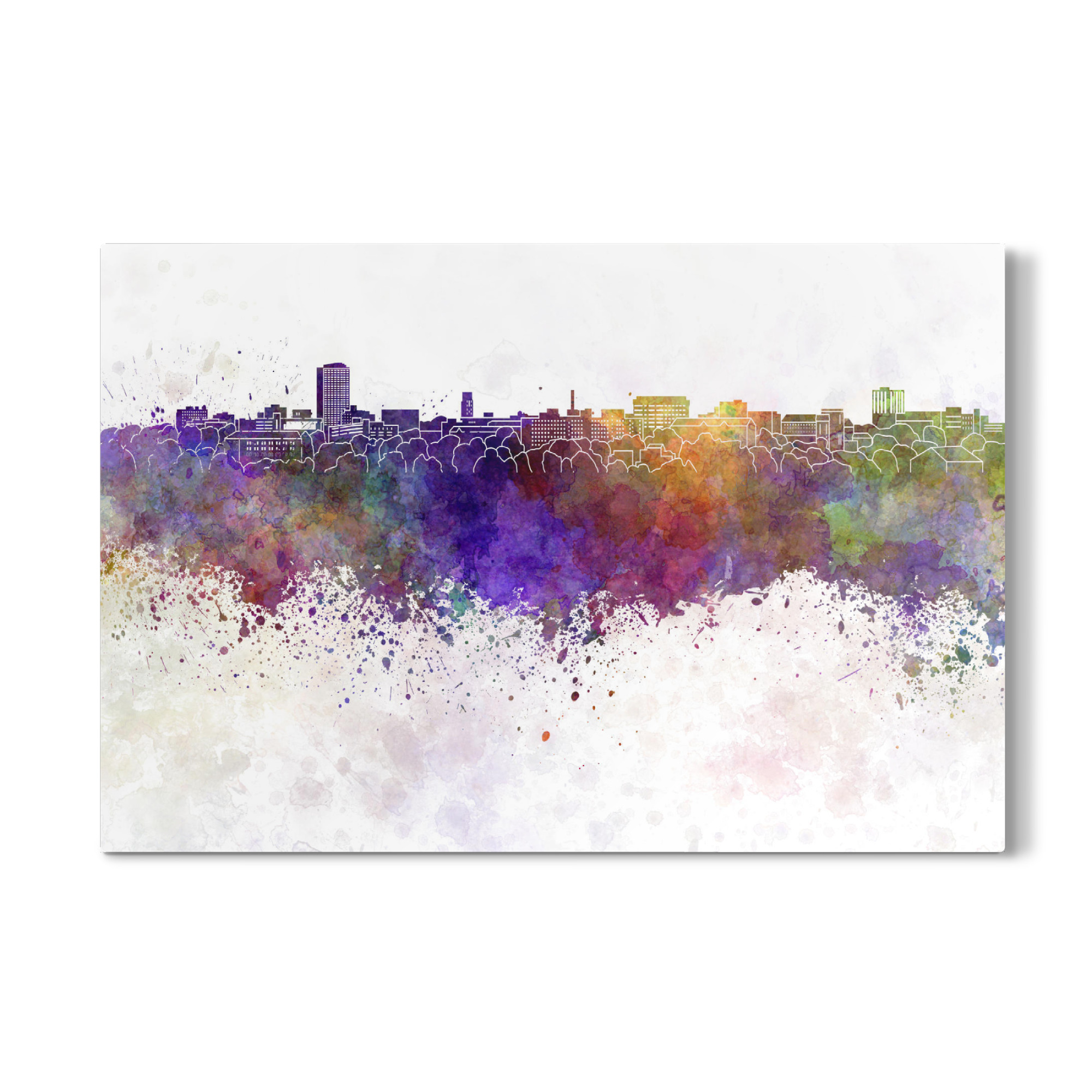 Galerie-Print "Ann Arbor skyline in watercolor" 75x50 cm artboxONE