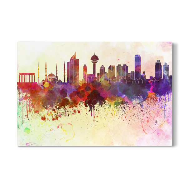 Galerie-Print "Ankara skyline in watercolor" 30x20 cm artboxONE