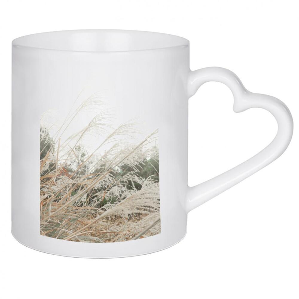 Herztasse "Pampasfeld" artboxONE - Natur,Floral,Für Mama - Pampas,Gras,Natur,Floral,Botanisch