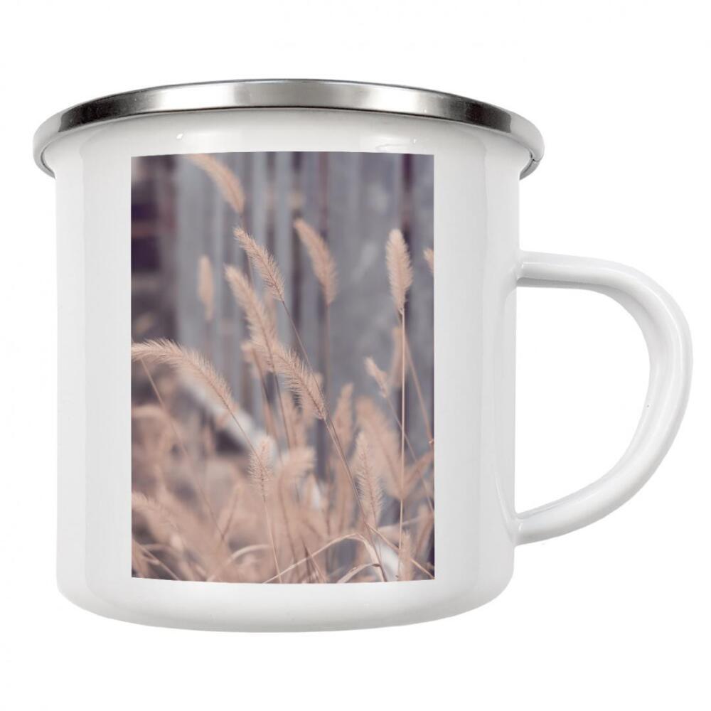 Emaille Tasse "Wind weht Gras" artboxONE - Natur,Floral,Liebe - Wind weht gras,Gras,Pampas