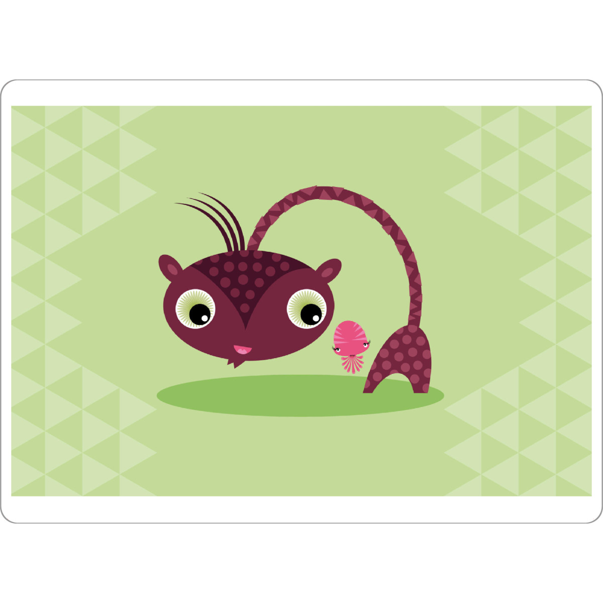 Tischset "Pingpong und Isi" artboxONE - Für Kinder - Monster,Freundschaft,Freunde,Friends,Kinderzimmer - Bild monster