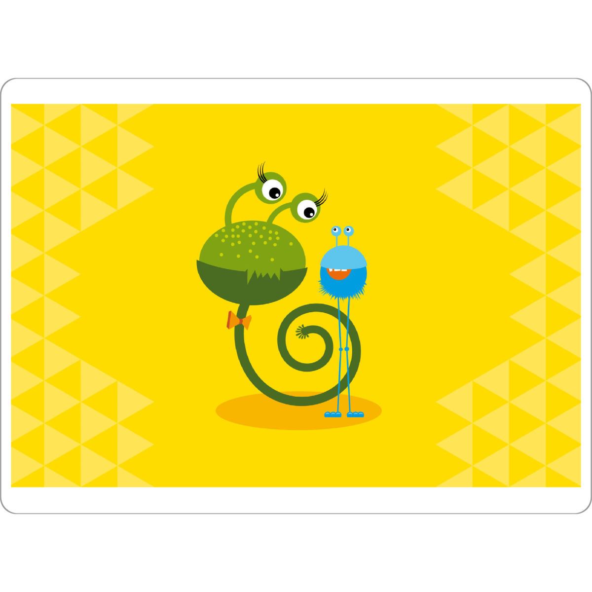 Tischset "Kringel und Mox" artboxONE - Für Kinder - Monster,Freundschaft,Freunde,Friends,Kinderzimmer - Bild monster