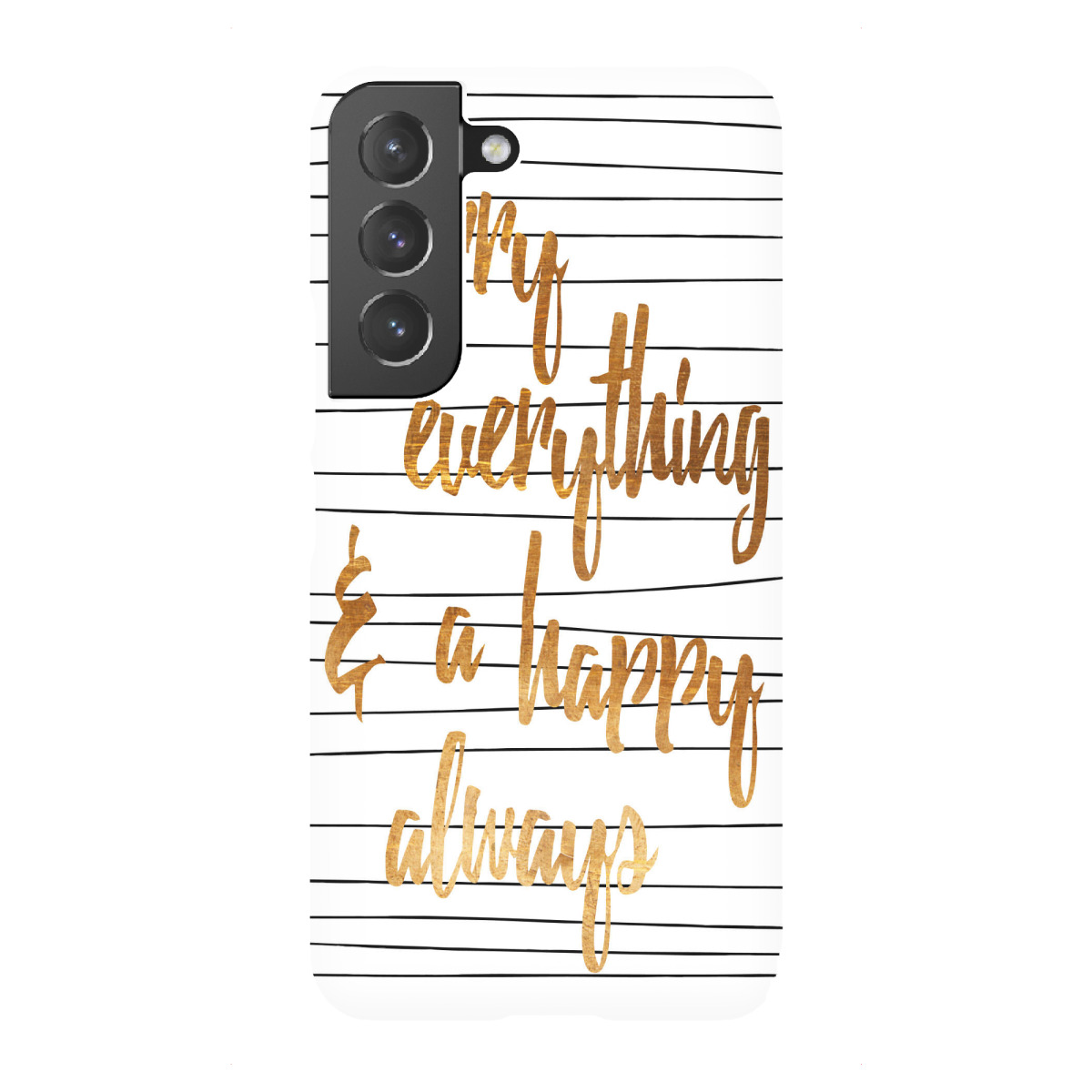 "Happy always"für Samsung Galaxy - Premium-Case Handyhülle artboxONE