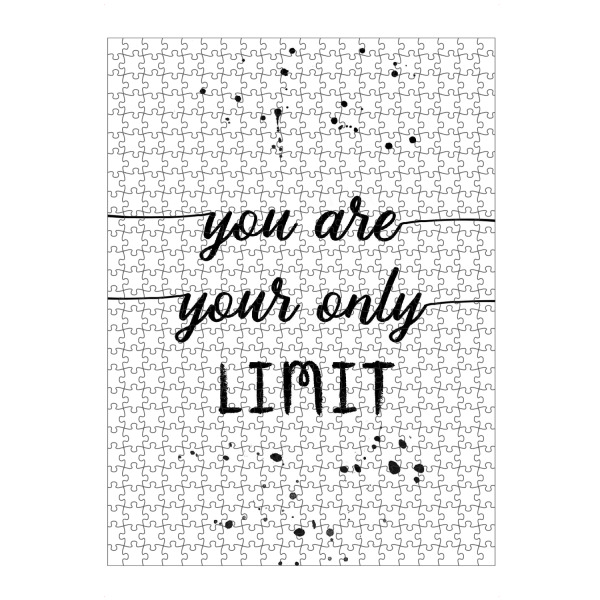 Puzzle Ravensburger "You are your only limit" artboxONE - Typografie,Schwarzweiß