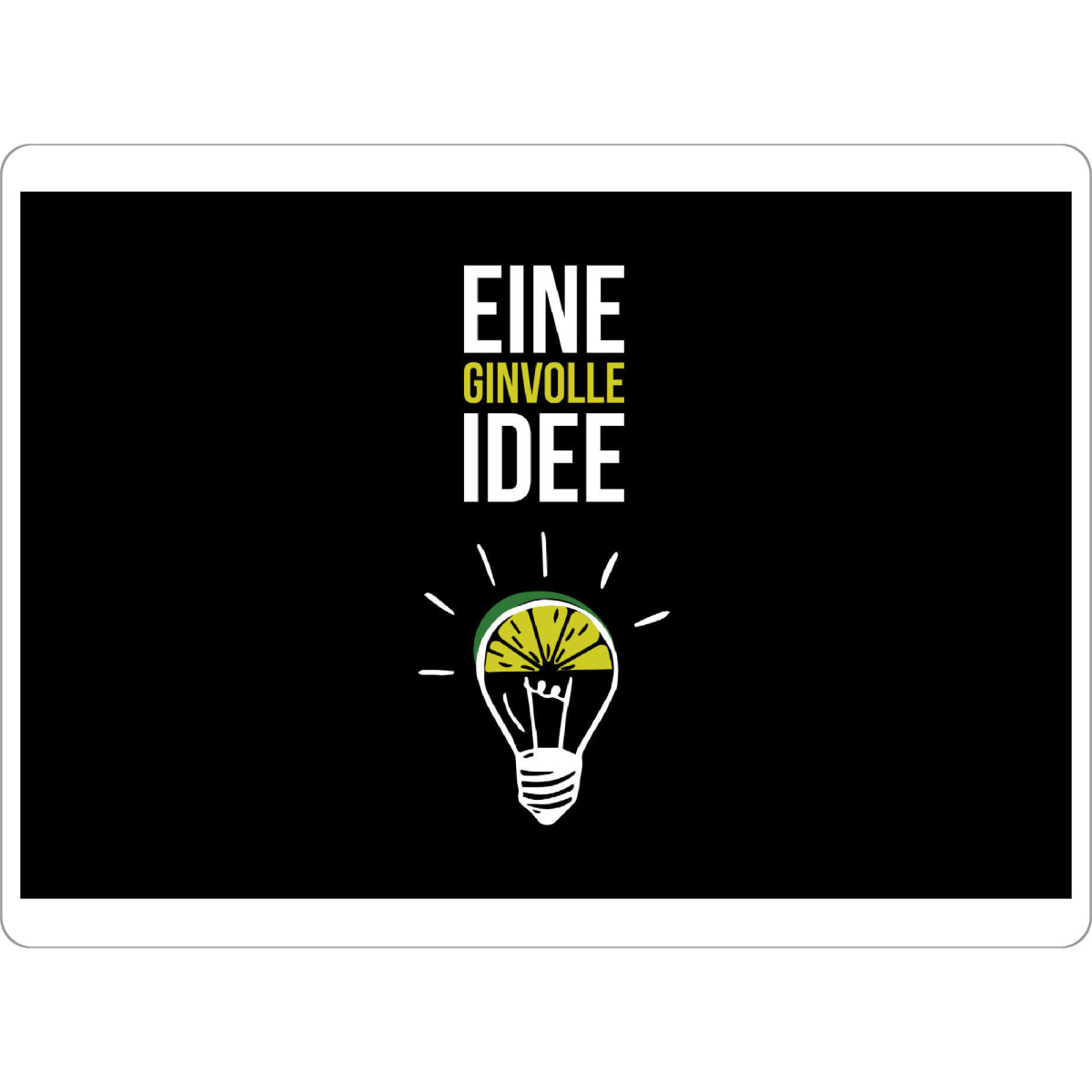 Tischset "Ginvoll 2" artboxONE - Typografie,Essen & Trinken,Männer,Essen & Trinken / Alkohol,Lustig