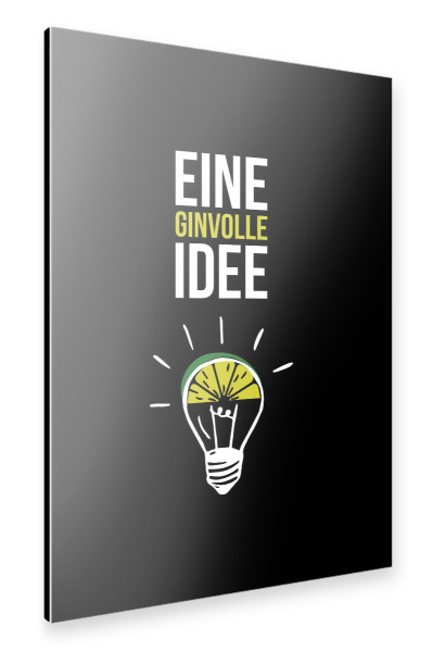 Alu-Dibond "Ginvoll 2" 30x20 cm artboxONE