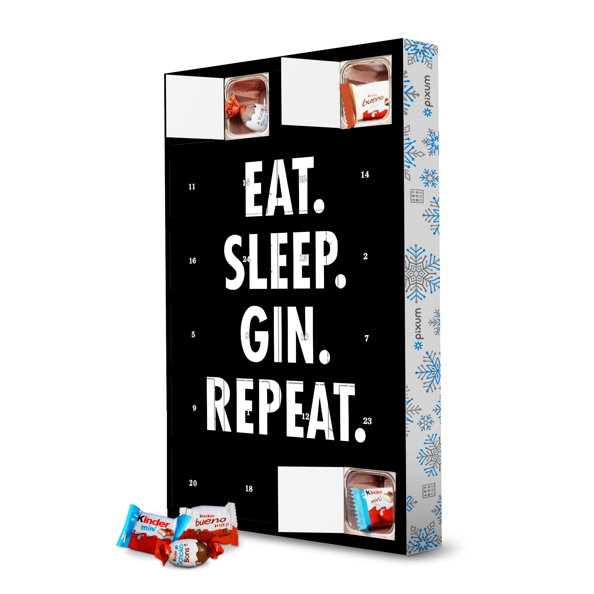 Eat Sleep Gin Repeat Als Adventskalender Bei Artboxone Kaufen