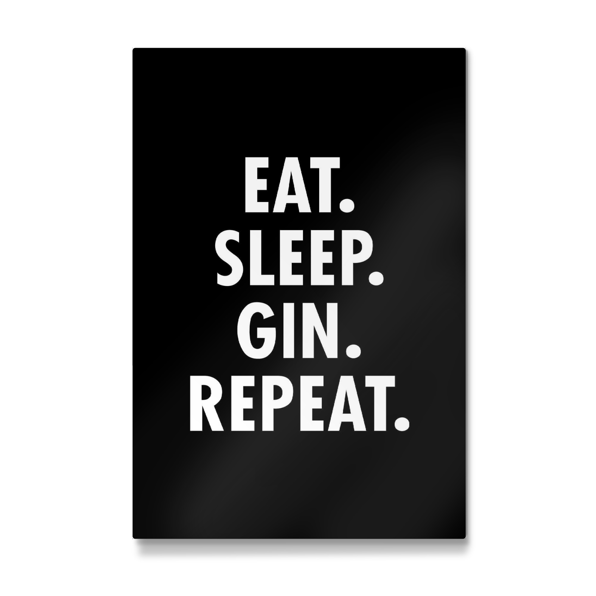 Galerie-Print "Eat Sleep Gin Repeat" 75x50 cm artboxONE