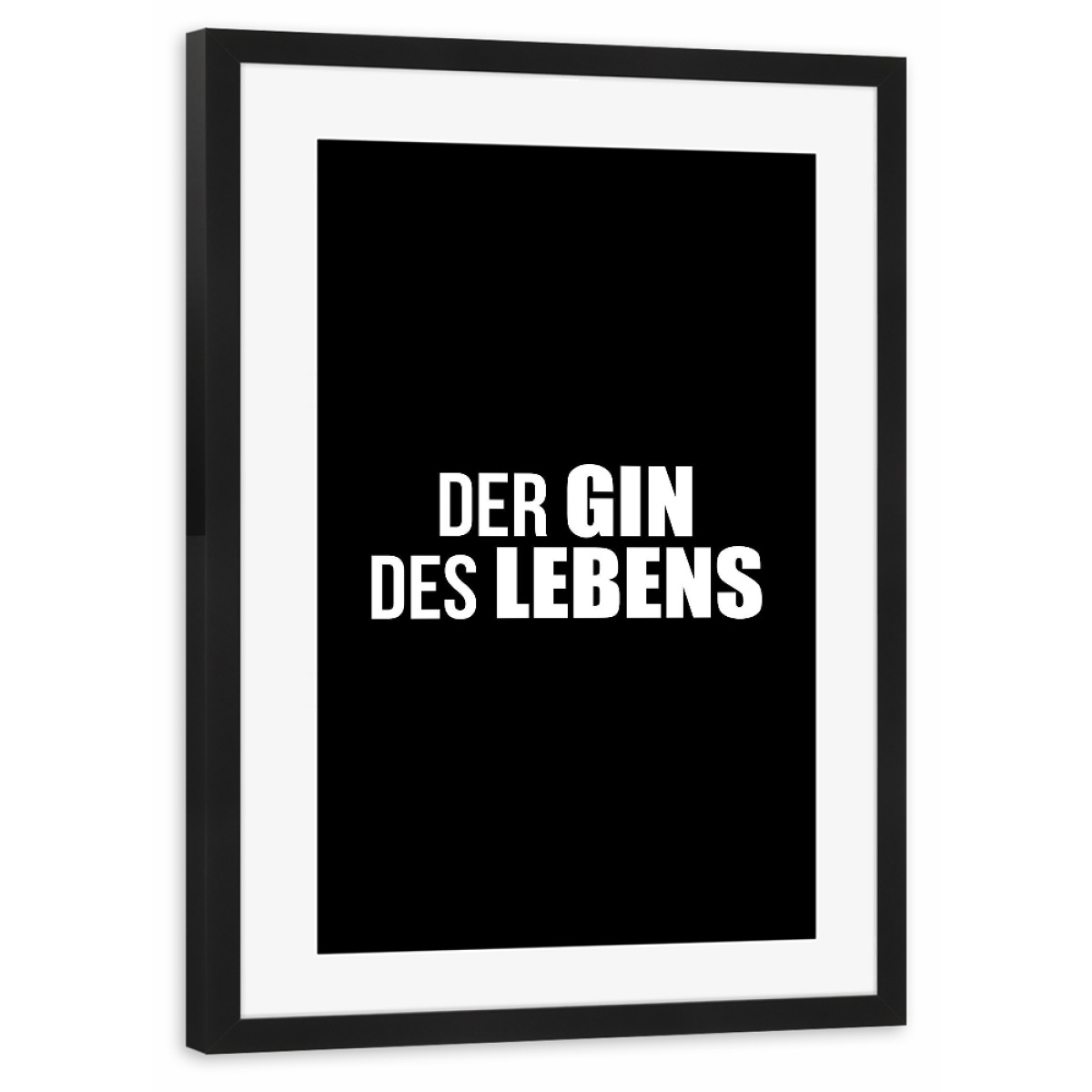 Der Gin des Lebens als Gerahmt bei artboxONE kaufen