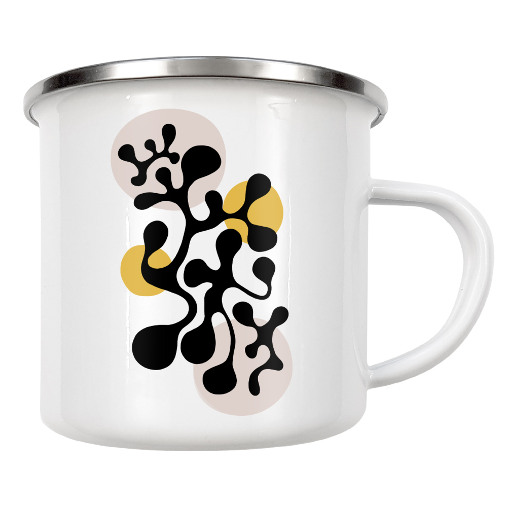 Emaille Tasse "Twisted Beats - Flippige 70er" artboxONE - Abstrakt