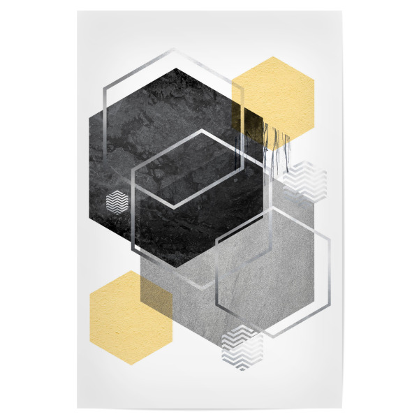 Poster "Geometric Minimalism" artboxONE - Schwarzweiß,Geometrie