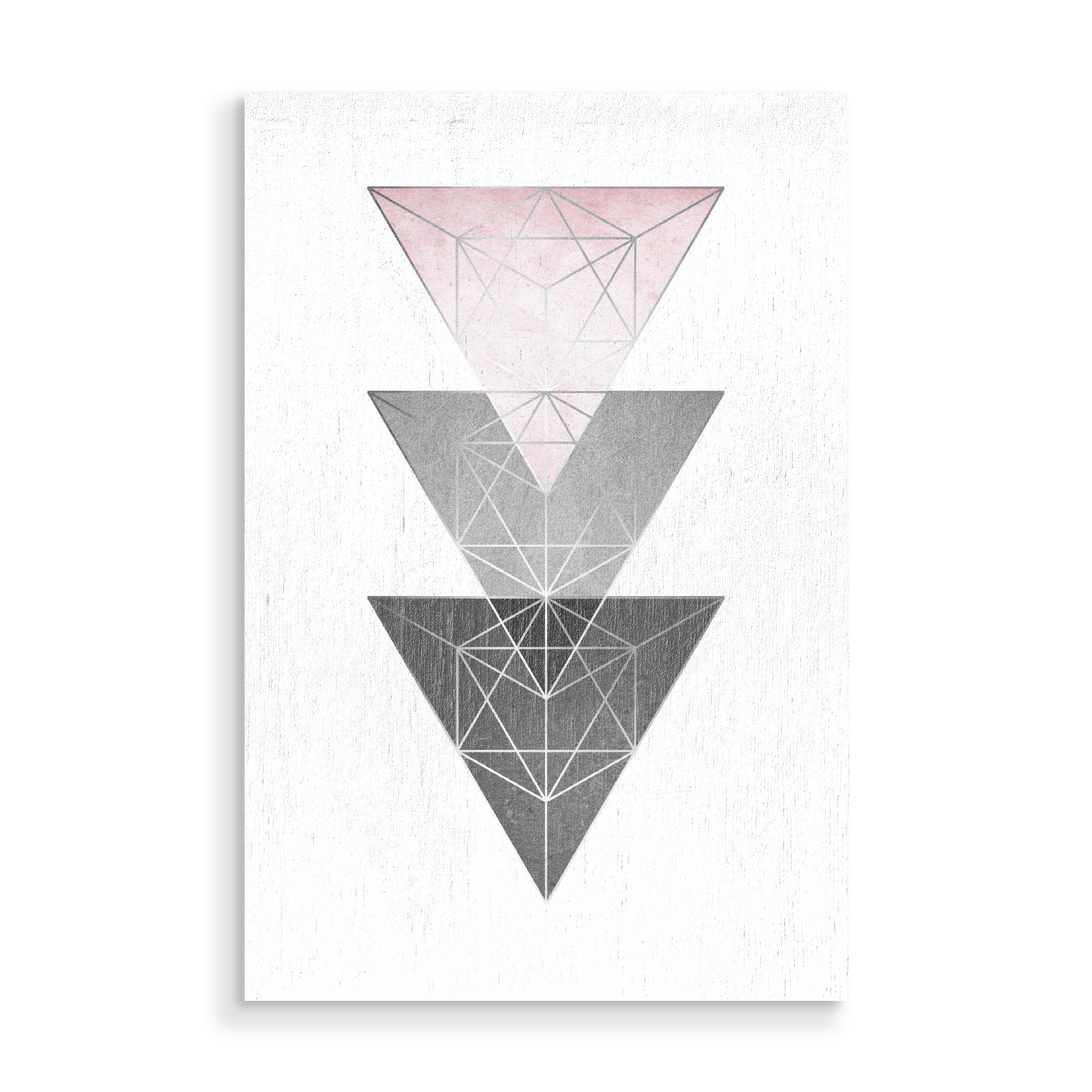 Holzbild "Soft Triangle Geo" artboxONE - Geometrie