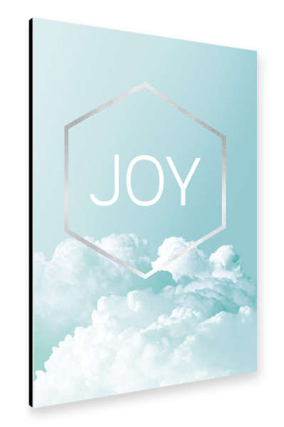 Alu-Dibond "Joy in Turquoise" 30x20 cm artboxONE