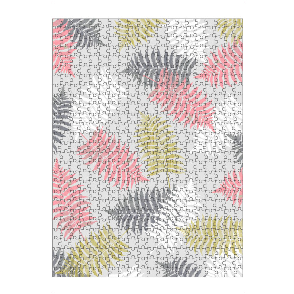 artboxONE Puzzle "Ferns Dance" artboxONE - Natur - Fern,Wild,Forest,Wood,Leaf,Dance,Gold,Pink - Bild fern