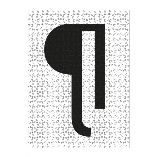 artboxONE Puzzle "Paragraph" artboxONE - Typografie,Schwarzweiß