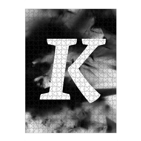 artboxONE Puzzle "Dreaming K" artboxONE - Typografie,Abstrakt,Schwarzweiß
