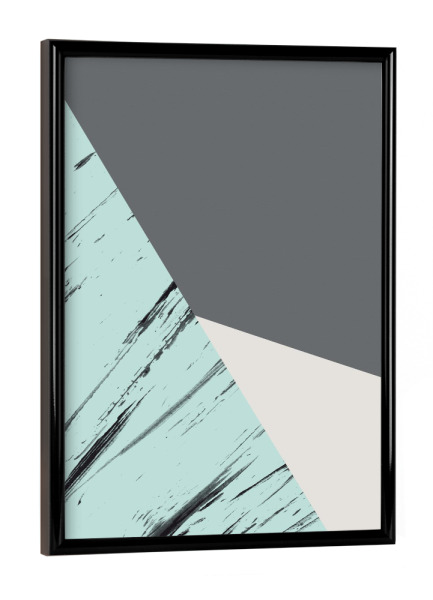 Poster mit schwarzem Rahmen "Formation I" artboxONE - Abstrakt,Geometrie