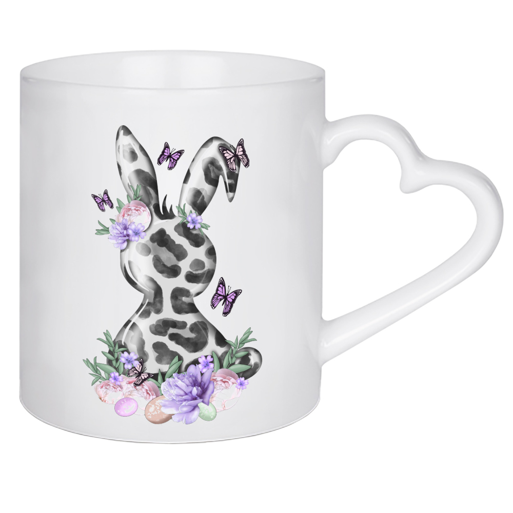Herztasse "Frohe Osterhasen-Frühlingsferien" artboxONE - Floral,Tiere