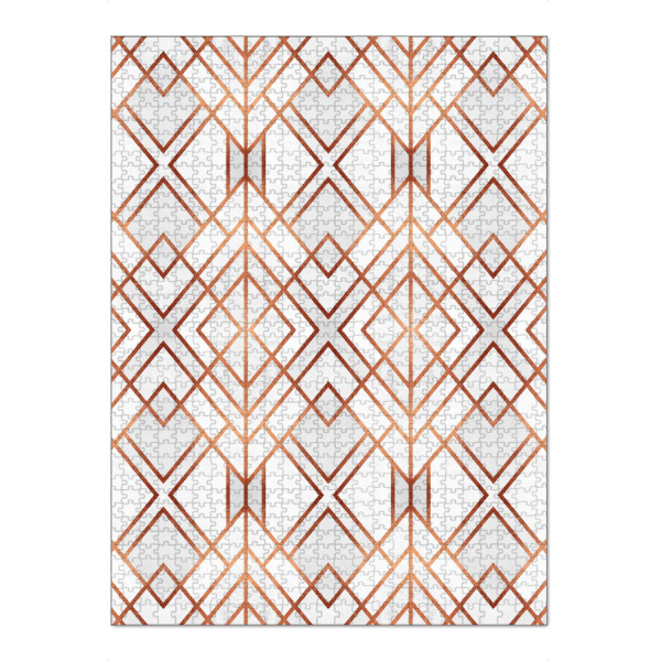 Puzzle Ravensburger "Copper Geo" artboxONE - Abstrakt,Geometrie