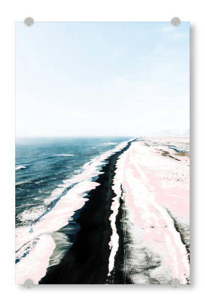 Acrylglasbild "Pink Sand" artboxONE - Natur,Reise,Reise / Strand und Meer