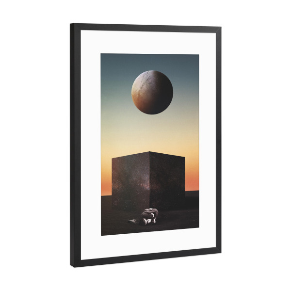 Poster mit Rahmen Schwarz (Metallic) "R trip" artboxONE - Natur,Fiktion